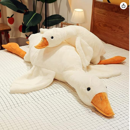 Stuffed Animal Cute Duck Plush Toy, Goose Plush Soft Swan Hugging Pillow