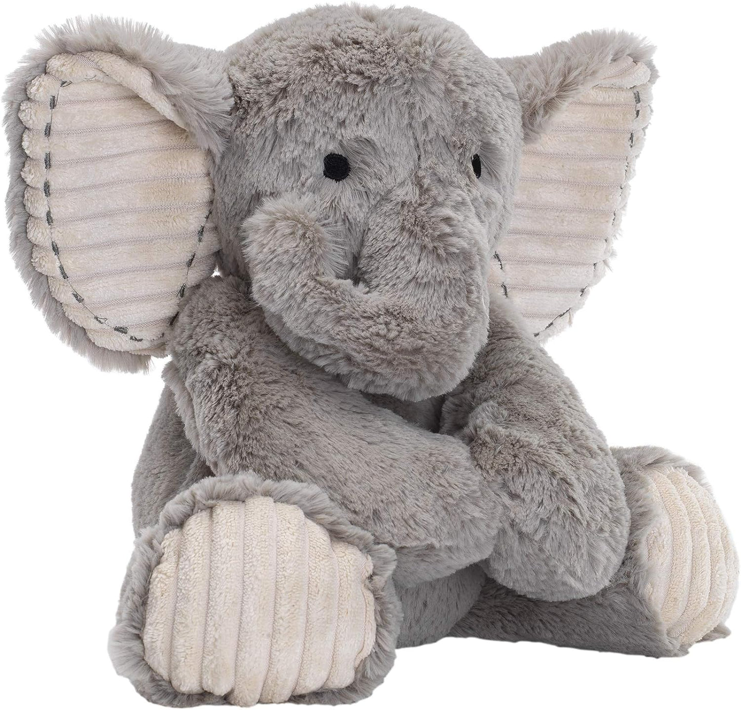 Jungle Safari Gray Plush Elephant Stuffed Animal Toy Plushie