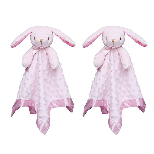 Babies Bunny Security Blanket Girl Newborn Non-Toxic Soft ecurity Baby Comforter Blanket Toy