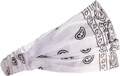 Paisley Bandana Headbands Yogo Headbands Paisley Headbands Wide Bandana Headband