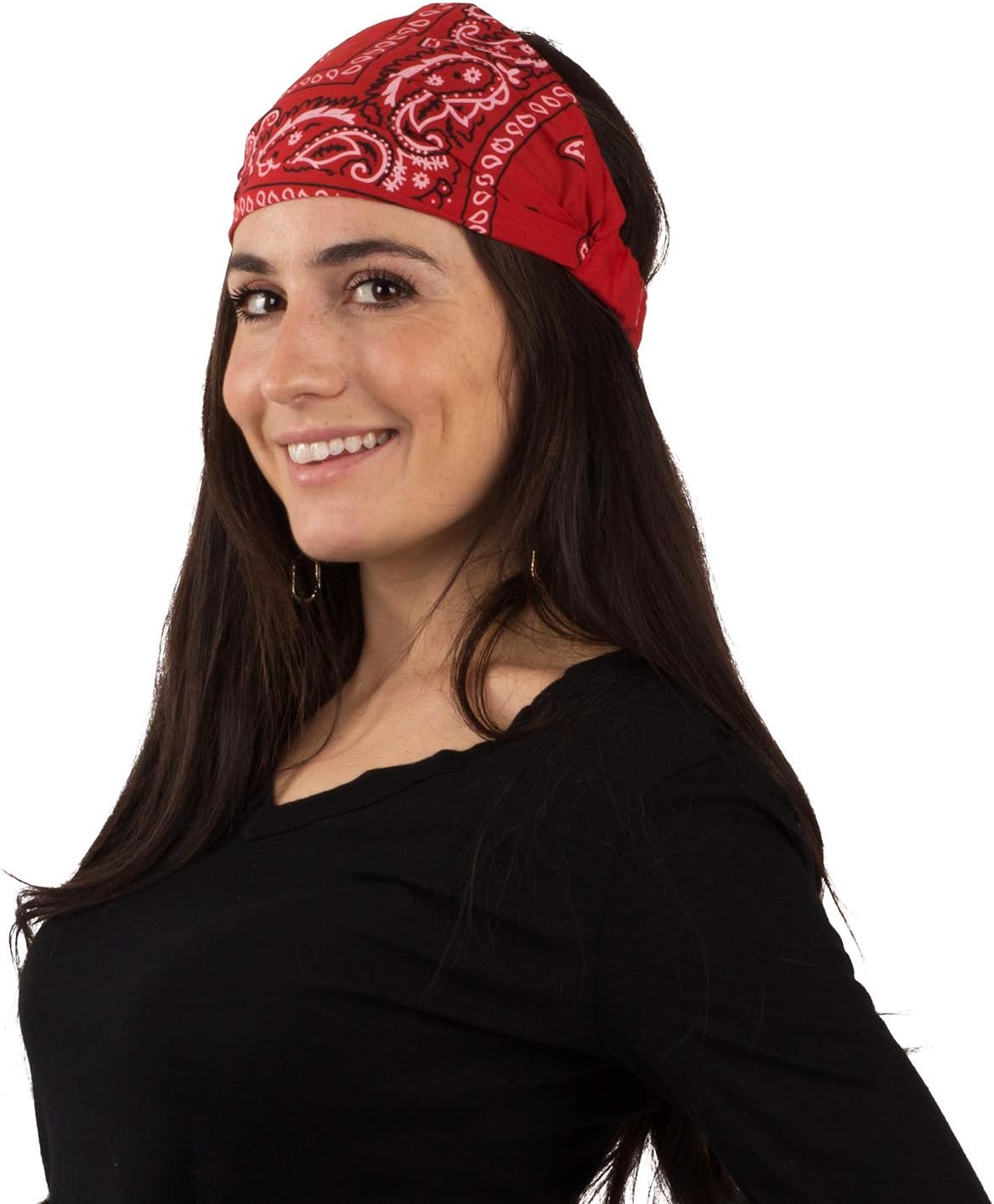 Paisley Bandana Headbands Yogo Headbands Paisley Headbands Wide Bandana Headband